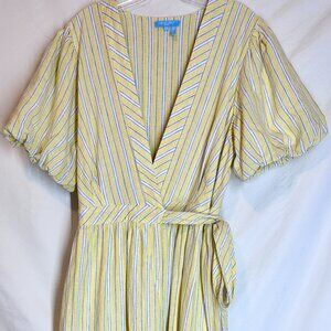 Draper James RSVP maxi length wrap around spring/summer dress